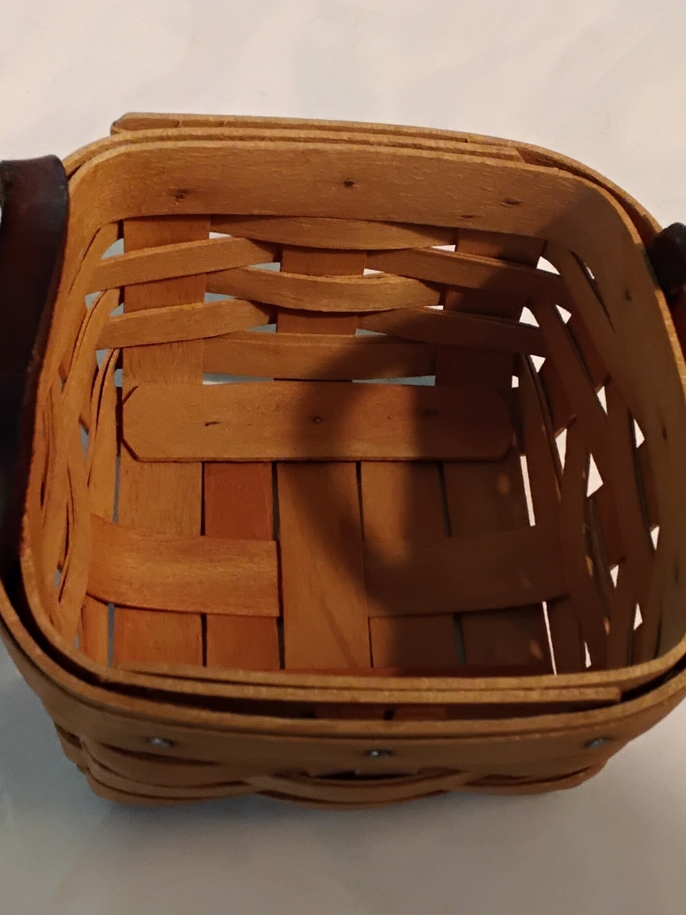 Longaberger Sweet Basil Basket 5 X 5 X 3" Handwoven by PSW